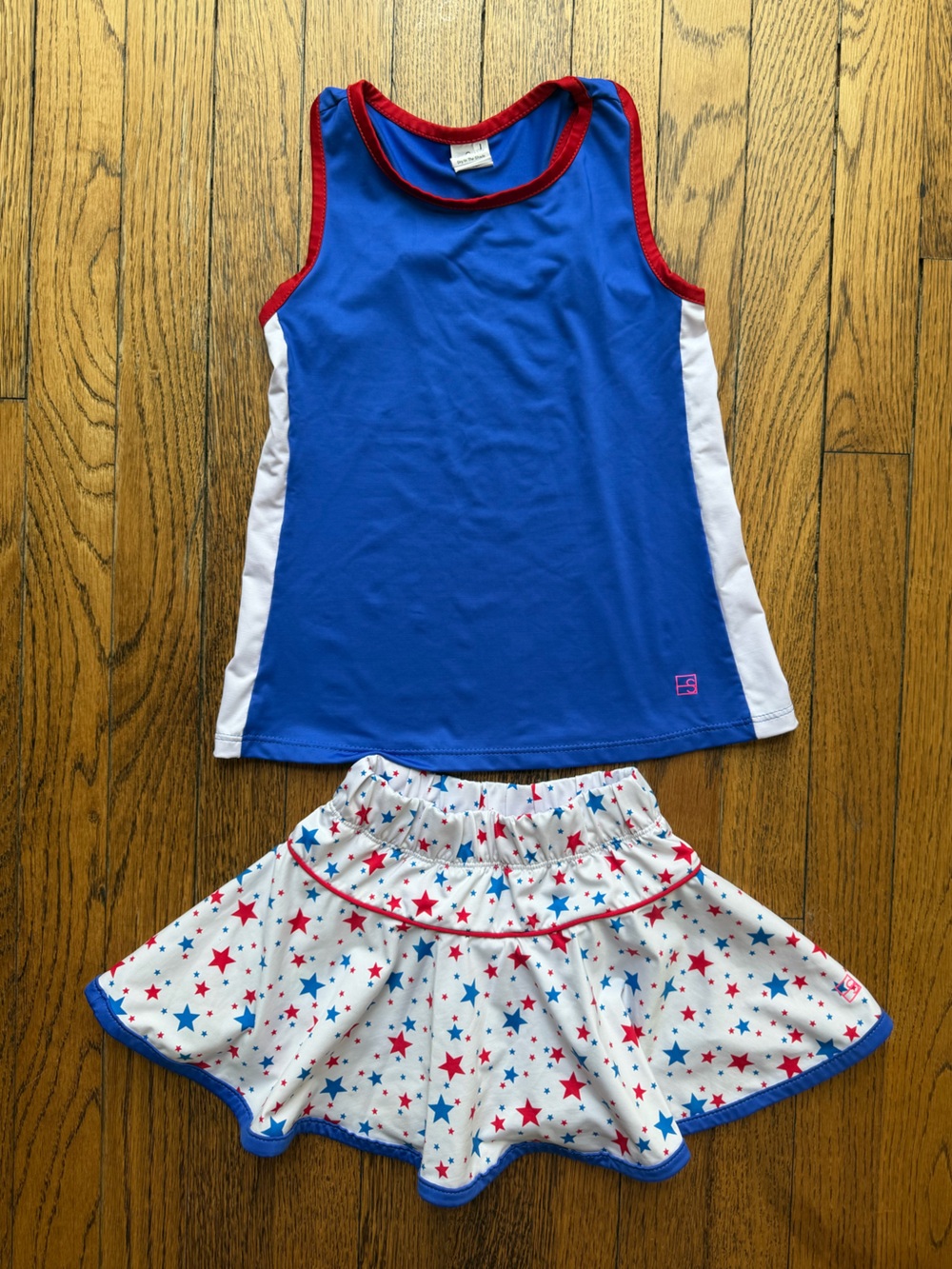 SET Athletics Patriotic Star Skort & Tank Set 5/6